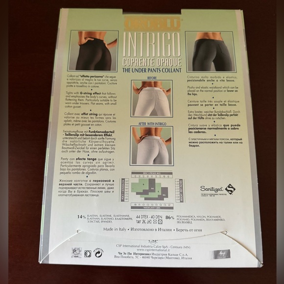 NWT Oroblu body-forming tights - size S - Picture 2 of 2
